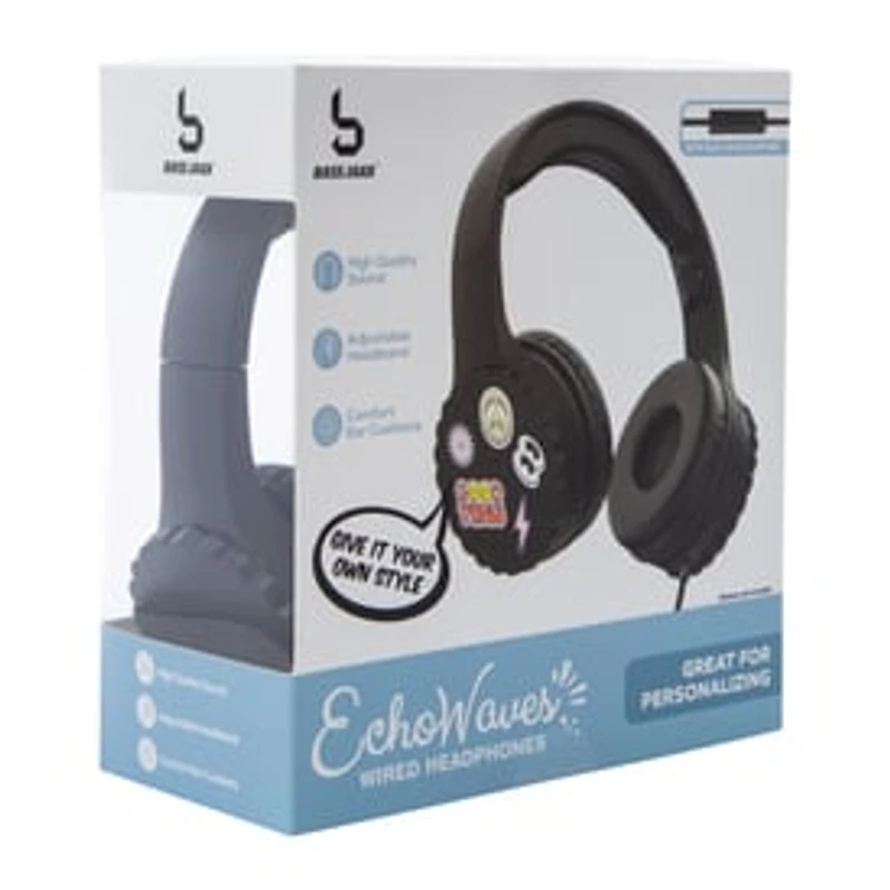 Echowave Wired Headphones With Mic