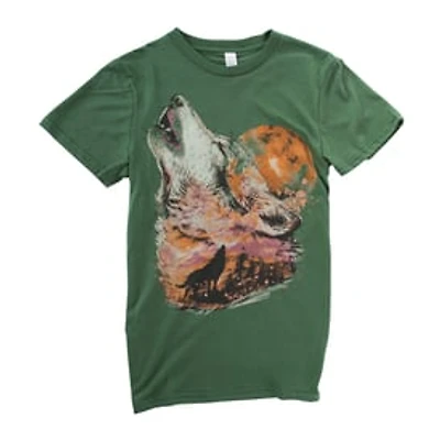 Wolf & Full Moon Graphic Tee