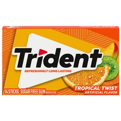 Trident® Tropical Twist Sugar-Free Gum - 14 Sticks