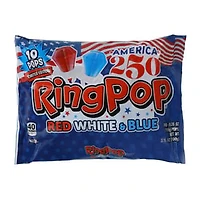 Ring Pop® Limited Edition America 250 Red White & Blue Candy 10-Pack 3.5oz