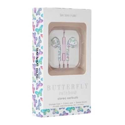 Printed Luxe Wired Earbuds w/ Microphone