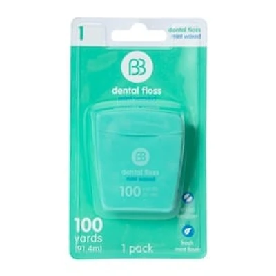 Bb Fresh Mint Waxed Dental Floss 100Yd