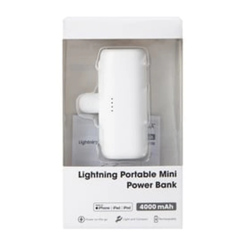 Lightning Portable Mini Power Bank 4000mAh