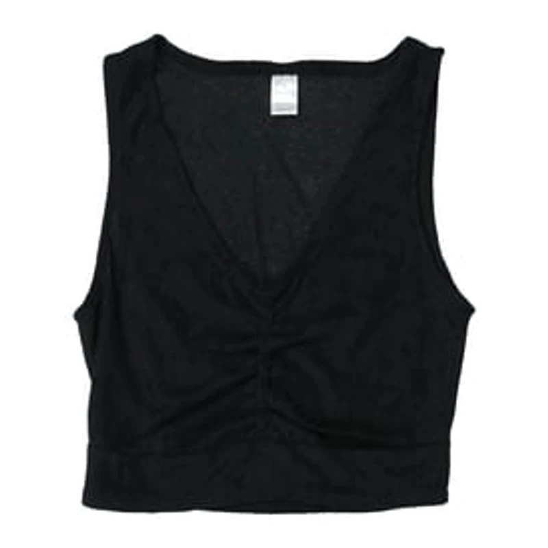 Terrycloth V-Neck Tank Top