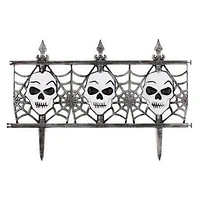 Skull Fence Halloween Lawn Decoration