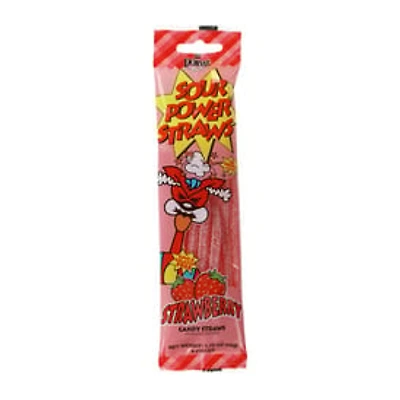 Sour Power® Strawberry Candy Straws 1.75oz