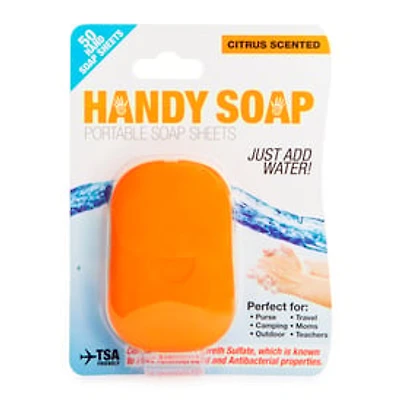 Handy Soap Paper 50-Count Portable Soap Sheets, Citrus Scent