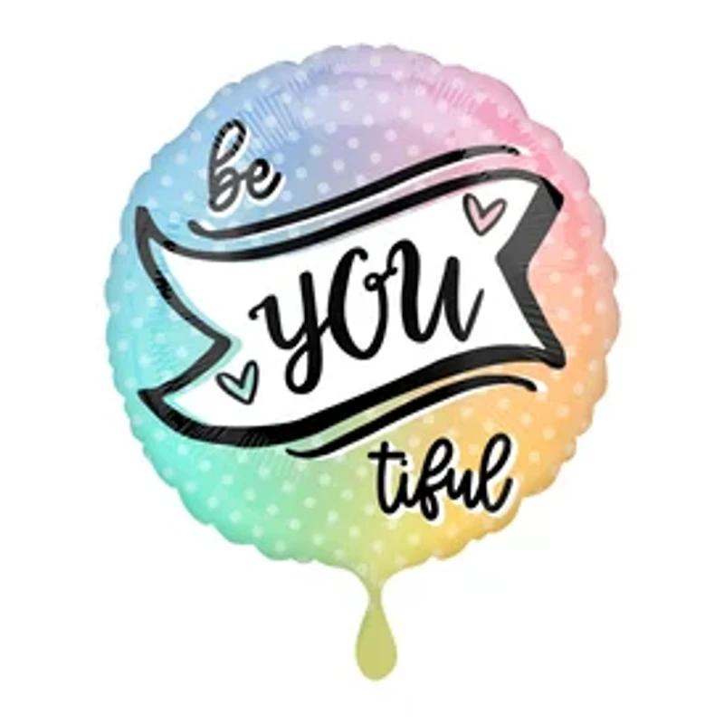 INFLATED 'Be-You-Tiful' Balloon 18in