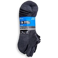Series-8 Fitness™ Guys Black & Gray Performance Low-Cut Socks 5-Pack