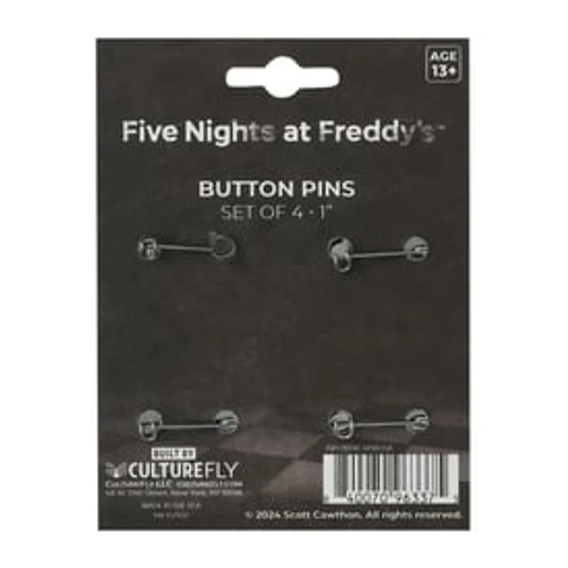 Licensed Buttons Set 4-Pack