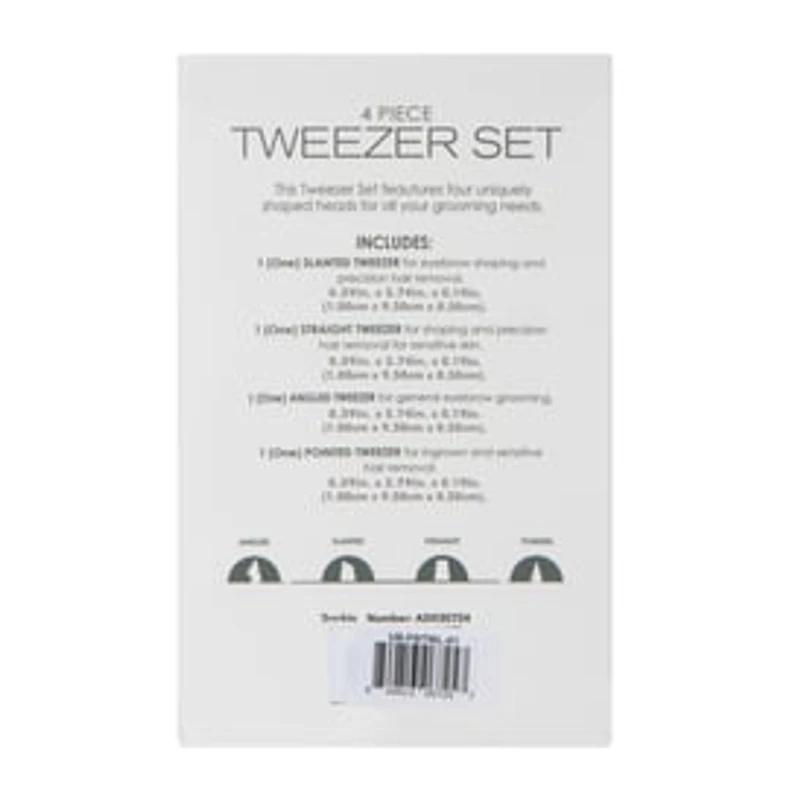 Tweezers Set 4-Count
