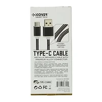 6ft Metallic Braided USB-C Cable