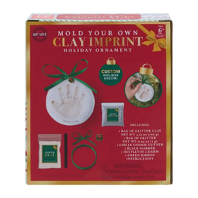 Make Your Own Clay Imprint Holiday Ornament Set