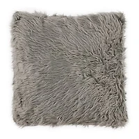 High Pile Faux Fur Throw Pillow 16in x