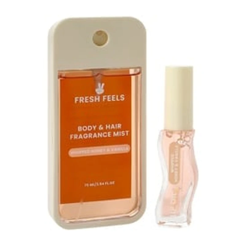 Fresh Feels Whipped Honey & Vanilla Body & Hair Fragrance Mist With Lip Oil