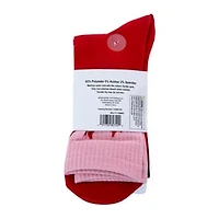 Ladies Flaming Rose Crew Socks 5-Pack