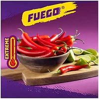 Takis Fuego Rolled Tortilla Chips, Hot Chili Pepper And Lime Artificially Flavored, 9.9oz Bag