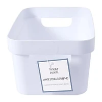 Medium White Storage Bin