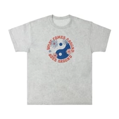 Yin Yang Flower Graphic Tee