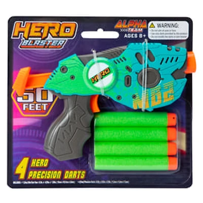 Hero Dart Blaster & 4 Darts