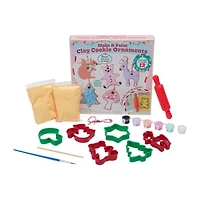 Make & Paint Clay Cookie Ornaments 12-Pack Set
