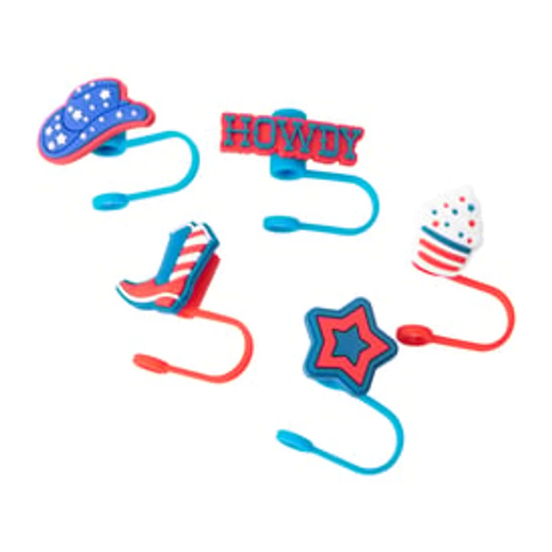 American Patriot Straw Toppers 5-Pack