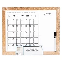 Framed Glass Dry Erase Calendar 10in x 12in