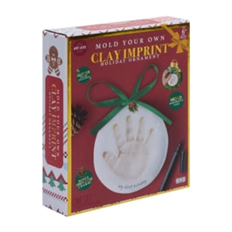 Make Your Own Clay Imprint Holiday Ornament Set