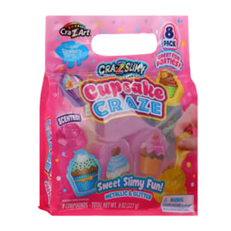 Cra-Z-Art® Cra-Z-Slimy™ Cupcake Craze Slime Set 8-Pack