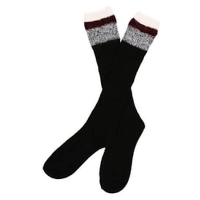 Ladies Mixed Knit Slouchy Cabin Socks, 1 Pair