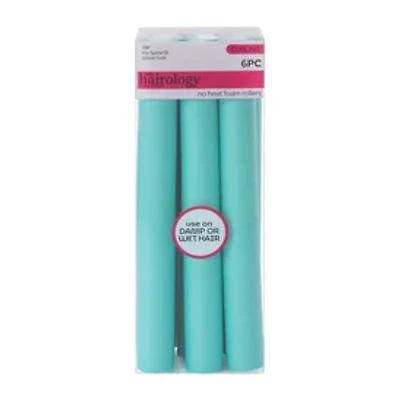 7/8in No Heat Foam Rollers 6-Pack