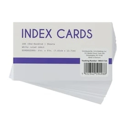 Ruled Index Cards 3in x 5in