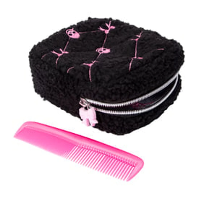 Travel Skull Bow Cosmetic Pouch