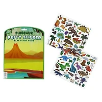 Dinosaur Puffy Sticker Play Scene Book 100-Stickers