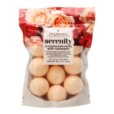 10-Count Scented Bath Fizzies With Rosewater
