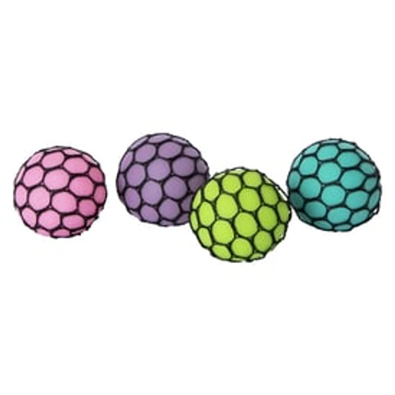 Mini Squishy Mesh Balls 4-Count