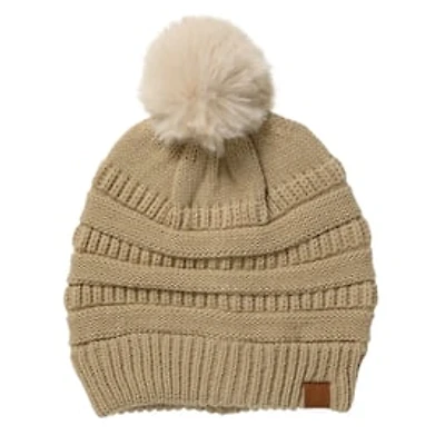 Pom Sweater Knit Beanie