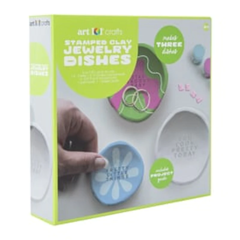 Stamped Clay Jewelry Dishes Craft Kit