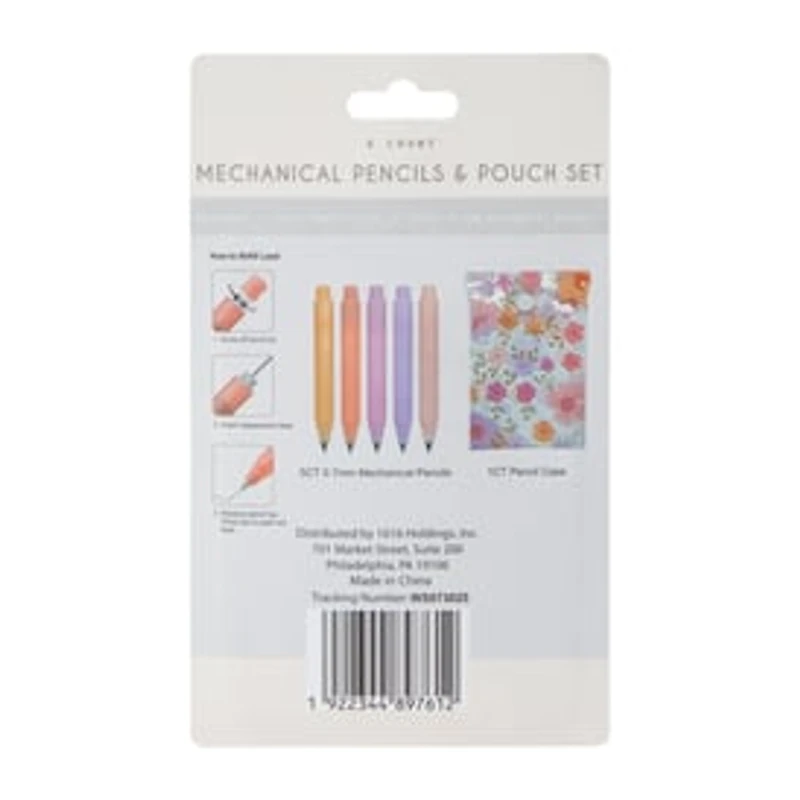 Mechanical Pencils & Pouch Set