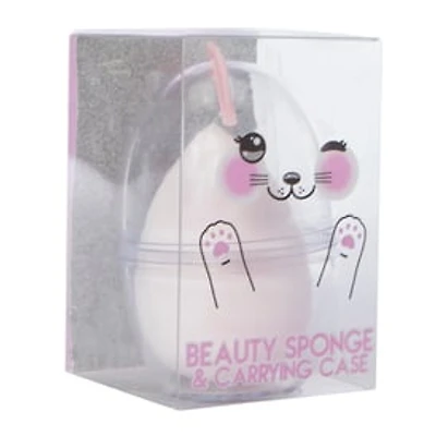 Beauty Sponge & Carrying Case - Kitten