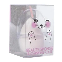 Beauty Sponge & Carrying Case - Kitten