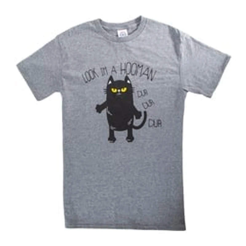 Look, I'm A Hooman, Dur Dur Dur' Cat Graphic Tee - Large