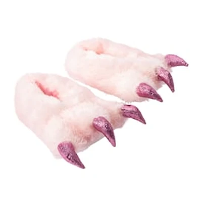 Juniors Furry Claw Slippers