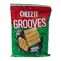 Cheez-It® Grooves White Cheddar Crunchy Snack Crackers 3.25oz