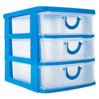 Stackable 3-Drawer Mini Organizer 7.5in