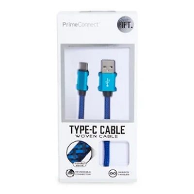 4ft Woven USB-C Charging Cable