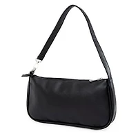 Y2K Retro Baguette Shoulder Bag - Black