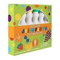 Scented Juicy Fruits Dot Markers 6-Pack