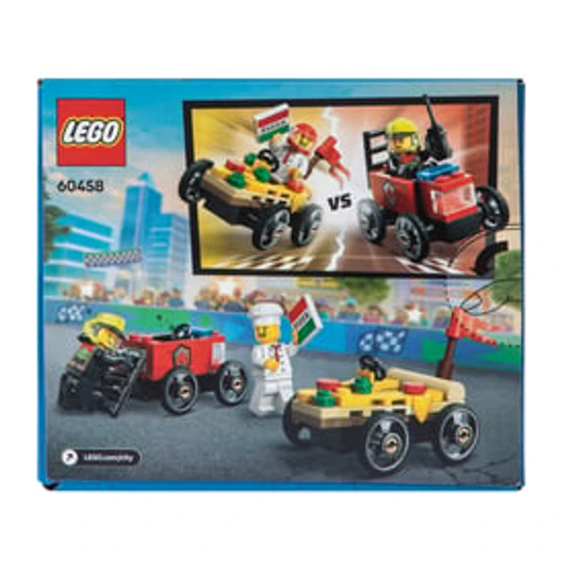 LEGO® City Pizza Vs. Fire Truck Building Toy