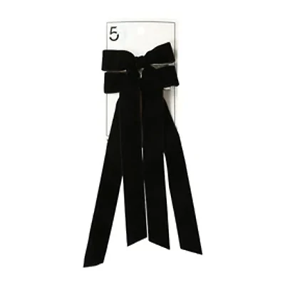 Velvet Long Tail Hair Bow Clips 2-Pack